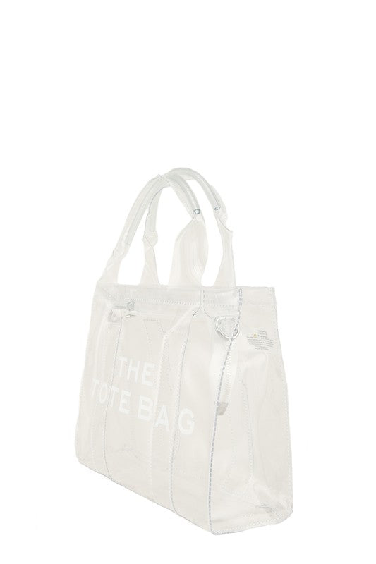 Transparent Clear Crossbody Tote Bag